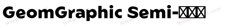 GeomGraphic Semi字体转换
